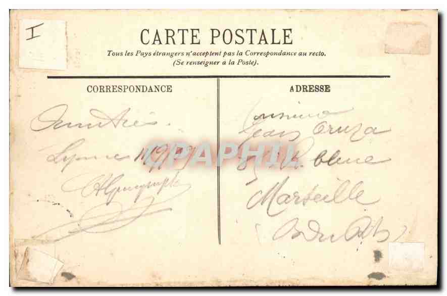 CPA Lyon place Bellecour et Louis XIV  — Verso