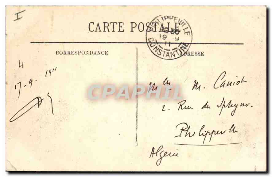 CPA Lyon ensemble de la place Bellecour  — Verso