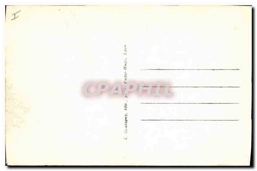 CPA Lyon place Bellecour cote Rhone  — Verso