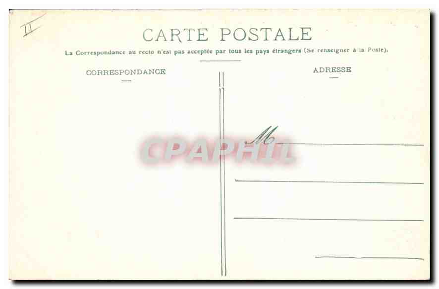 CPA Lyon place Bellecour et eglise de la Charite  — Verso