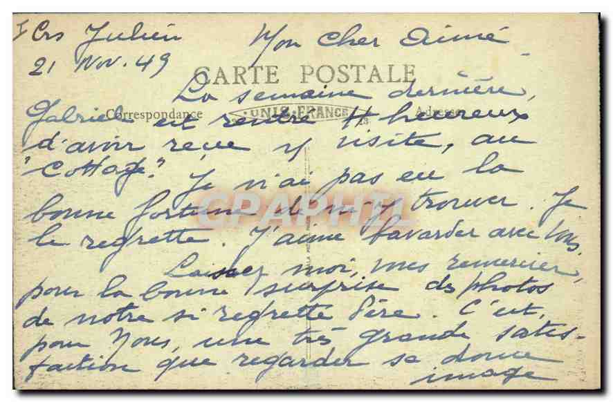 CPA Lyon place Bellecour tracee en 1617 la Charite le Royal hotel  — Verso