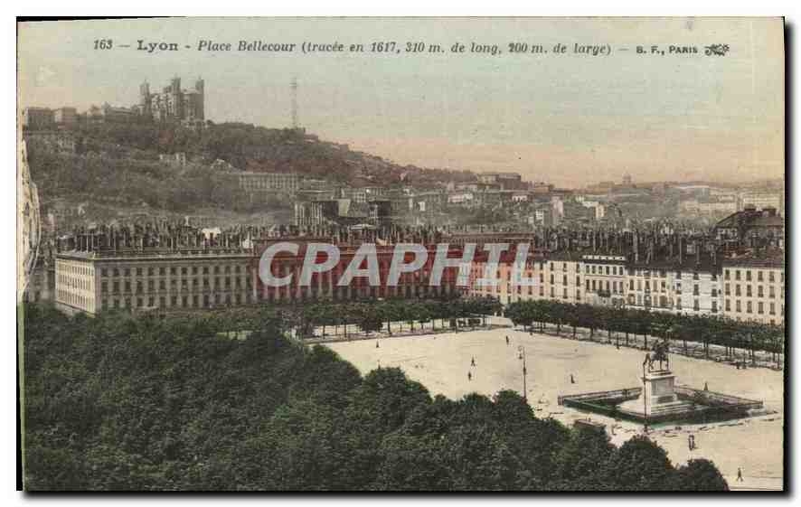 CPA Lyon place Bellecour tracee en 1617 