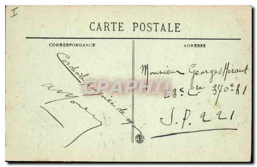 CPA Lyon place et fontaine des Jacobins  — Verso