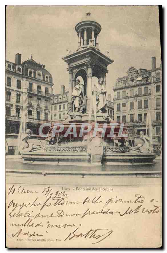 CPA Lyon Fontaine des Jacobins 