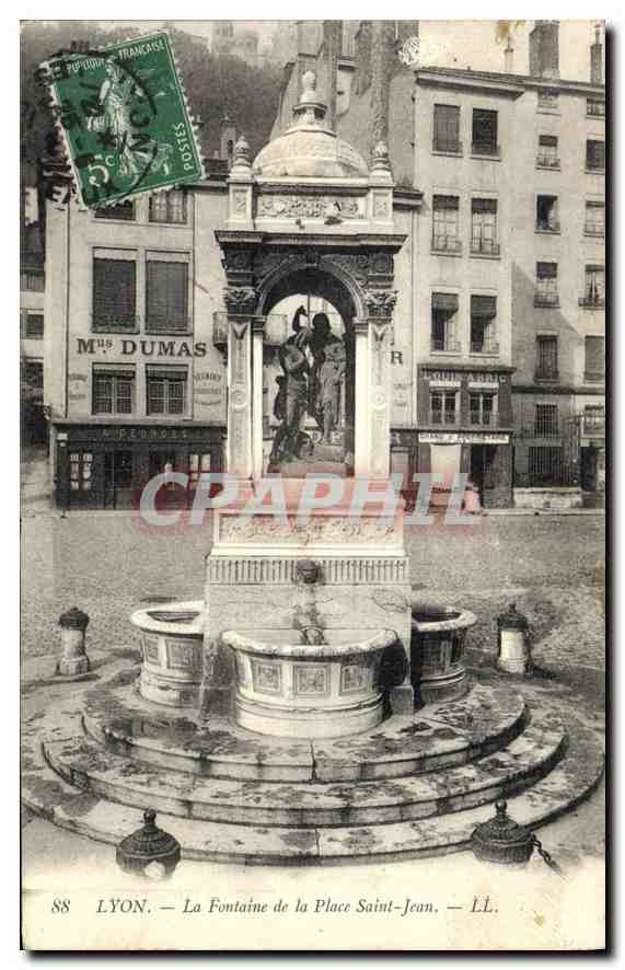LYON — La Fontaine de la Place Saint-Jean — LL. n°88