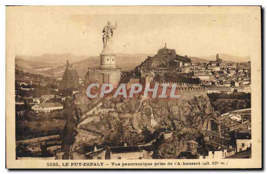 CPA Le Puy Espaly Vue panoramique prise de l'A bousset 