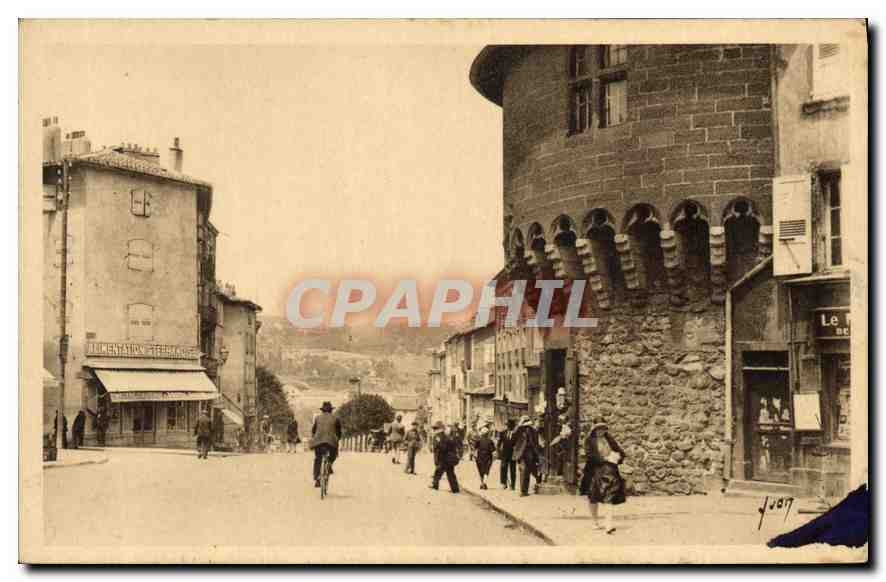 Le Puy (Haute-Loire) — La Tour Pannessac et Boulevard Carnot — Les Éditions d'Art WGN, Paris