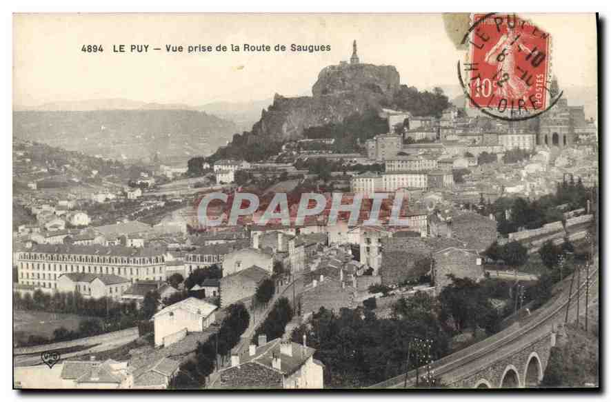 Le Puy — Vue prise de la Route de Saugues — éditeur V.P.O. n° 4894