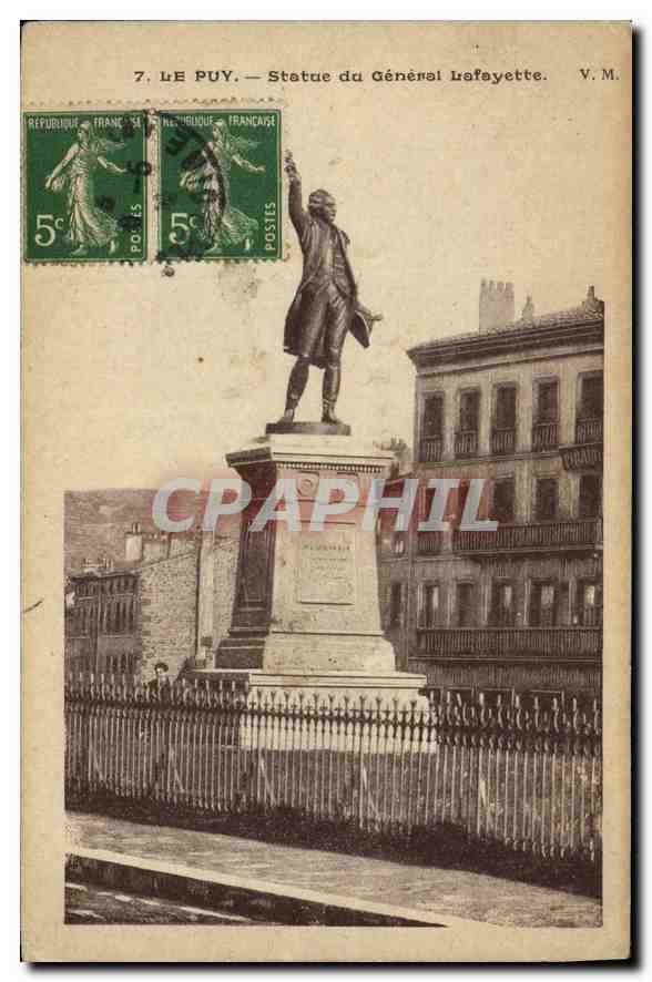 Le Puy — Statue du Général Lafayette — V.M.