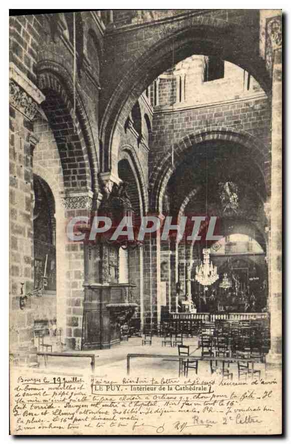 Le Puy - Intérieur de la Cathédrale — éditeur non identifié, n° de série non visible