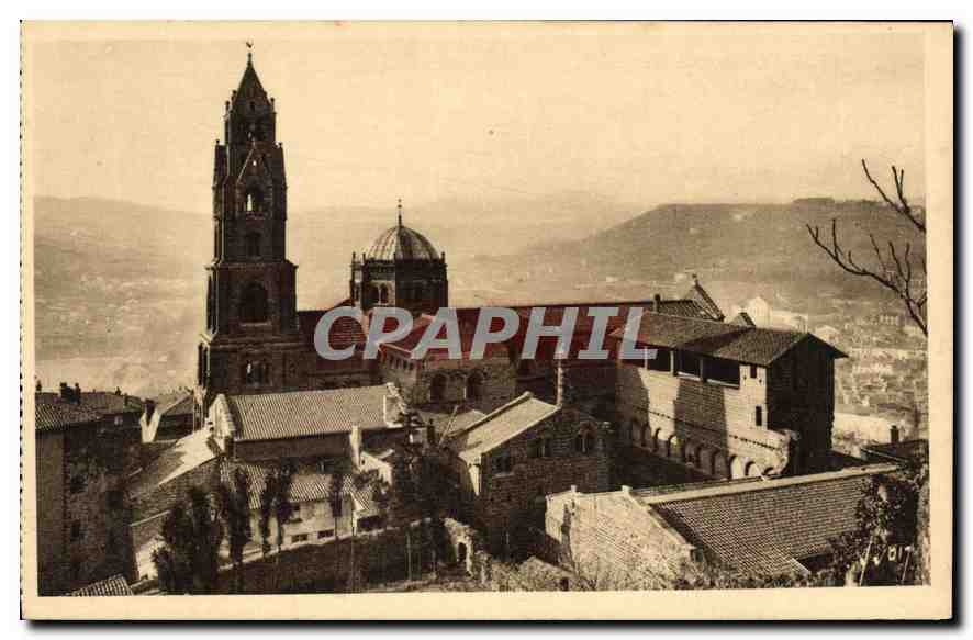 CPA Le Puy Haute Loire Basilique de N D du Pay Vue laterale 