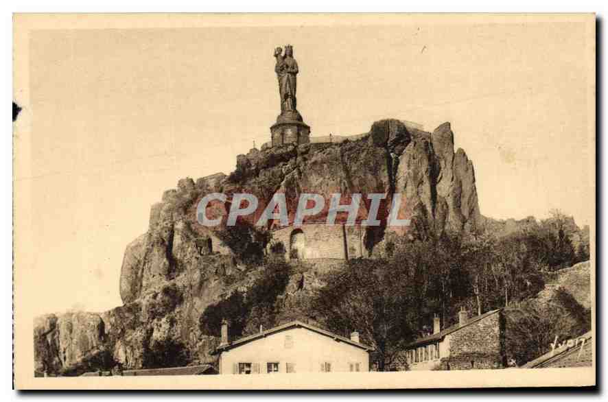 Le Puy (Haute-Loire) — Statue de Notre-Dame de France sur le Rocher Corneille — Éditions d'Art Yvon
