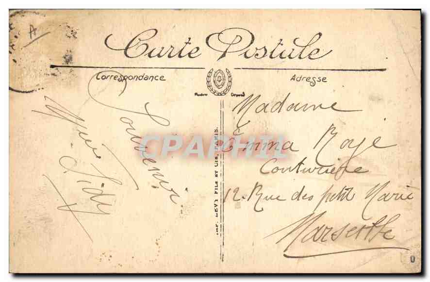 Le Puy — La Montée de la Cathédrale et la Rue des Tables — LL. — N° 197 — Verso