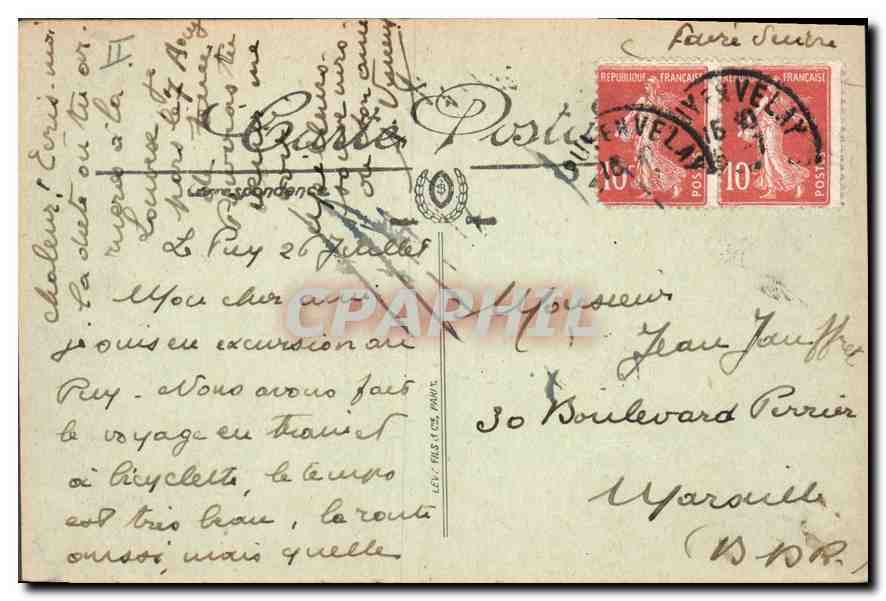Le Puy — Vue générale — LL — Verso