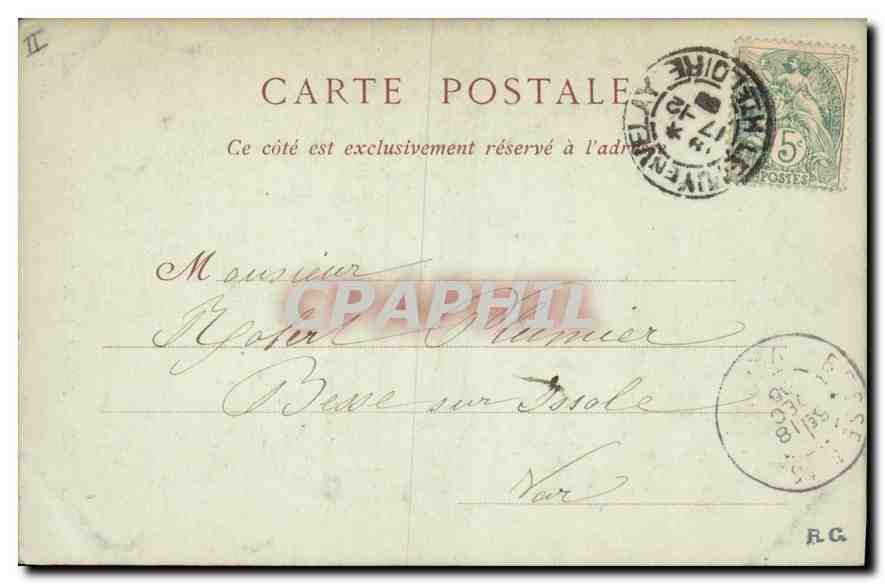 CPA Le Puy Rocher d'Aiguilhe  — Rückseite