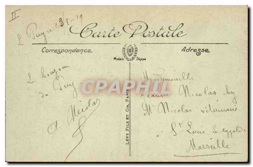 Le Puy — Le Jardin Public du Cheval — LL. — Reverso