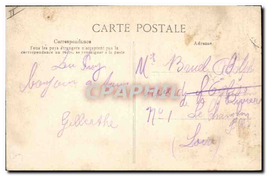 Le Puy — Statue Colossale de Notre-Dame de France — éditeur CPAPHIL, n° 4431 — Verso