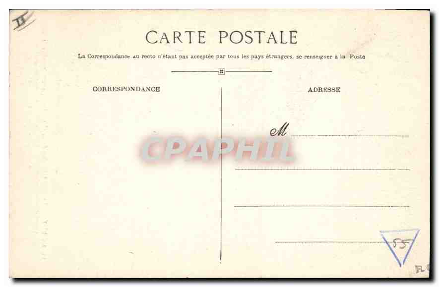 Le Puy — Le grand Porche de la Cathédrale, voûte sombre et hardie abritant le principal escalier de l'édifice — Verso