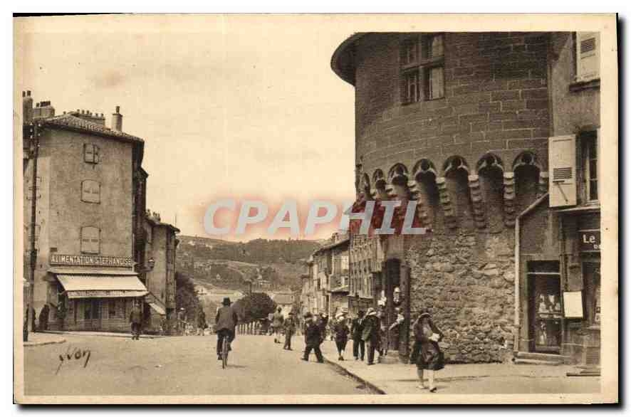 Le Puy (Haute-Loire) — La Tour Pannessac et Boulevard Carnot — Éditions d'Art YXCN, Paris