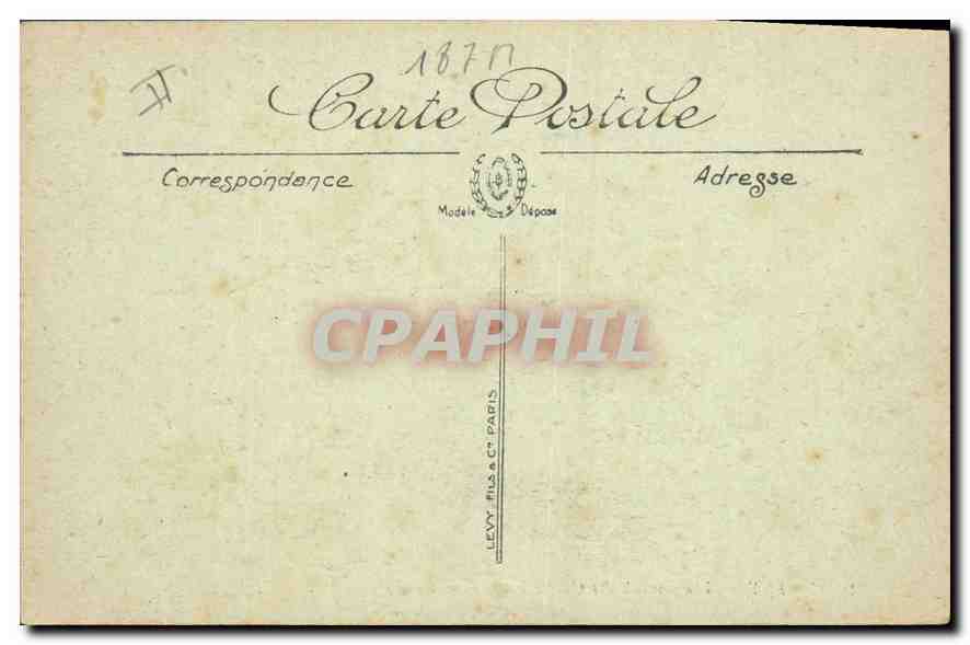 CPA Le Puy Vue generale des Quatre Rochers  — Rückseite
