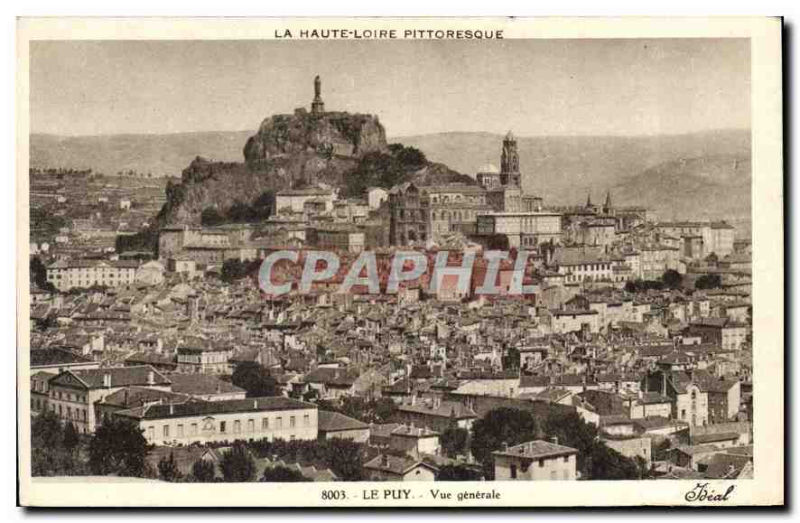 Le Puy - Vue générale — La Haute-Loire pittoresque — Éditeur Béal, n° 8003