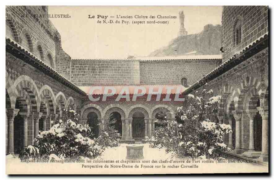 Le Puy — L'ancien Cloître des Chanoines (aspect nord-ouest) — Éditeur Margerit-Brémond, Le Puy (H-L)