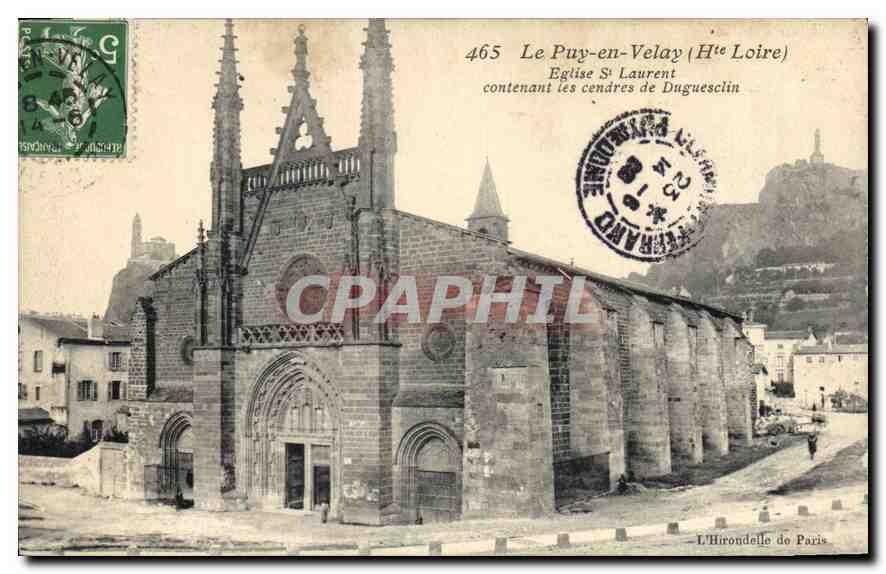 CPA Le Puy en Velay Hte Loire Eglise St Laurent 