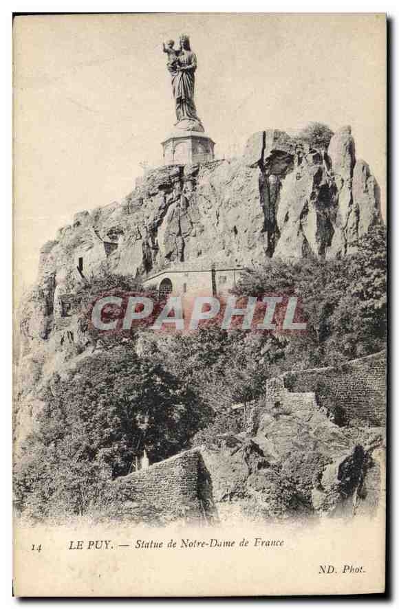 Le Puy — Statue der Notre-Dame de France — ND. Phot.