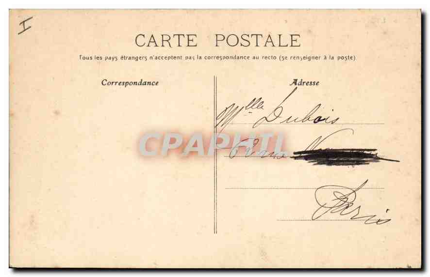 CPA Lyon Palais de la Bource  — Verso