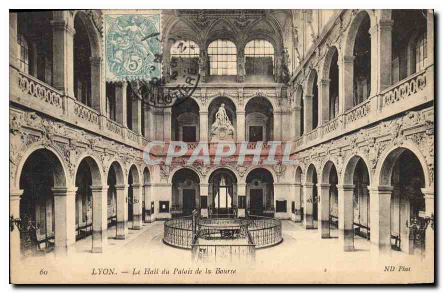 CPA Lyon Le Hall du Palais de la Bourse 