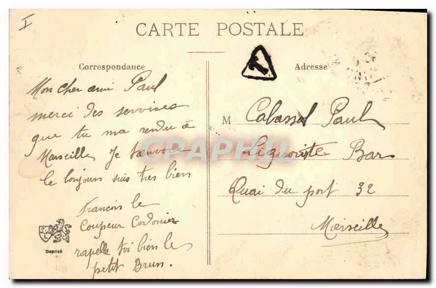 CPA Lyon La Bourse  — Verso