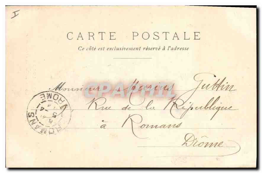 CPA Lyon Statue de Louis XIV  — Verso