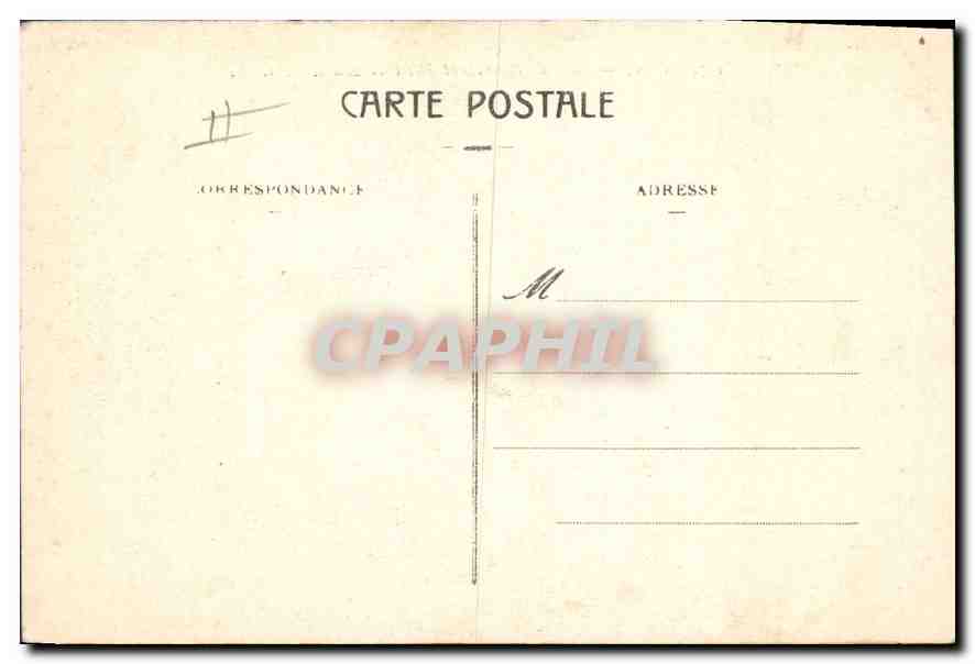 CPA Lyon Gare de Perrache et Hotel Terminus  — Verso