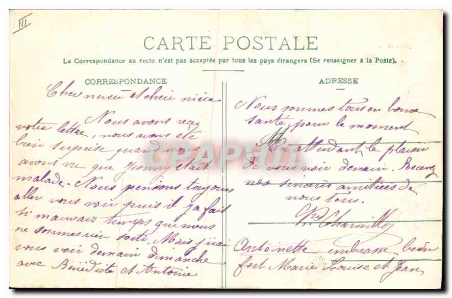 LYON — La Nouvelle Gare des Brotteaux — CPA n°5756 — Rückseite