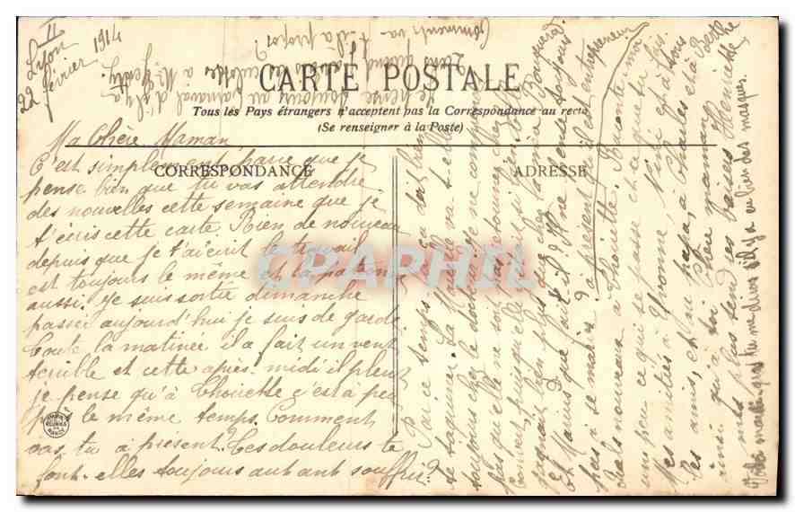 LYON - La Gare des Brotteaux - L. E. — Rückseite