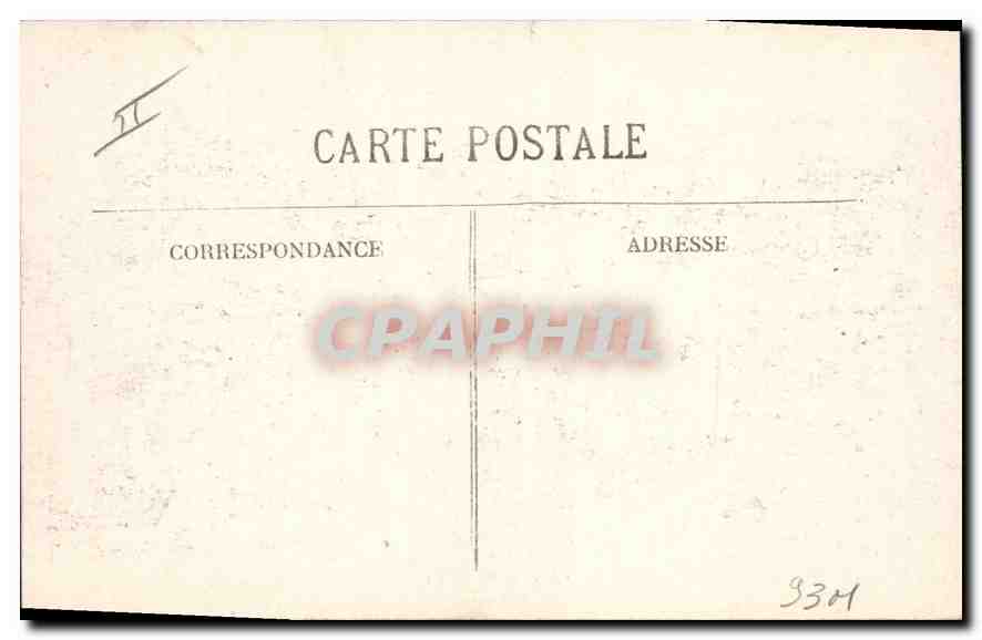 CPA Lyon Gare des Brotteaux La station des tramways Cheval — Verso