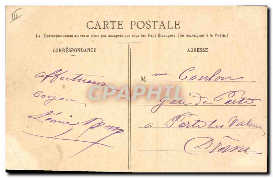 CPA Lyon La Nouvelle Gare des Brotteaux  — Verso