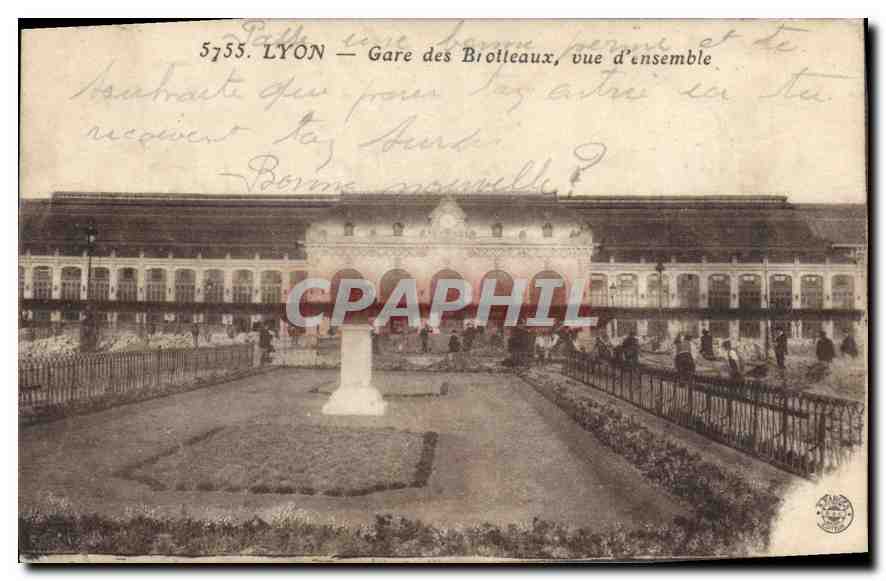 LYON — Gare des Brotteaux, vue d'ensemble — éditeur non identifié, n° 5755