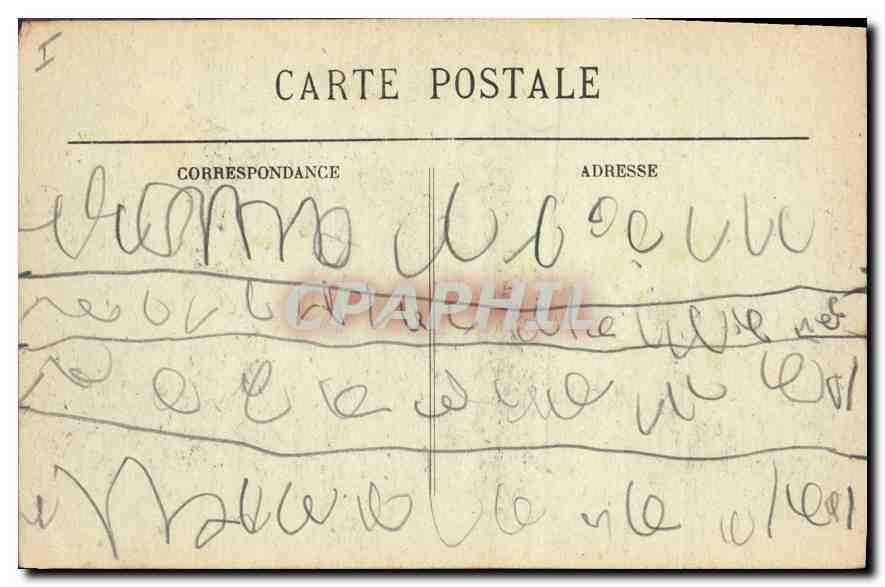 CPA Lyon Gare de Perrache et Hotel Terminus  — Verso