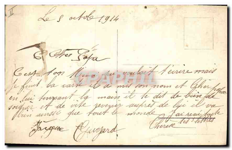 CPA Lyon Gare des Brotteaux  — Verso