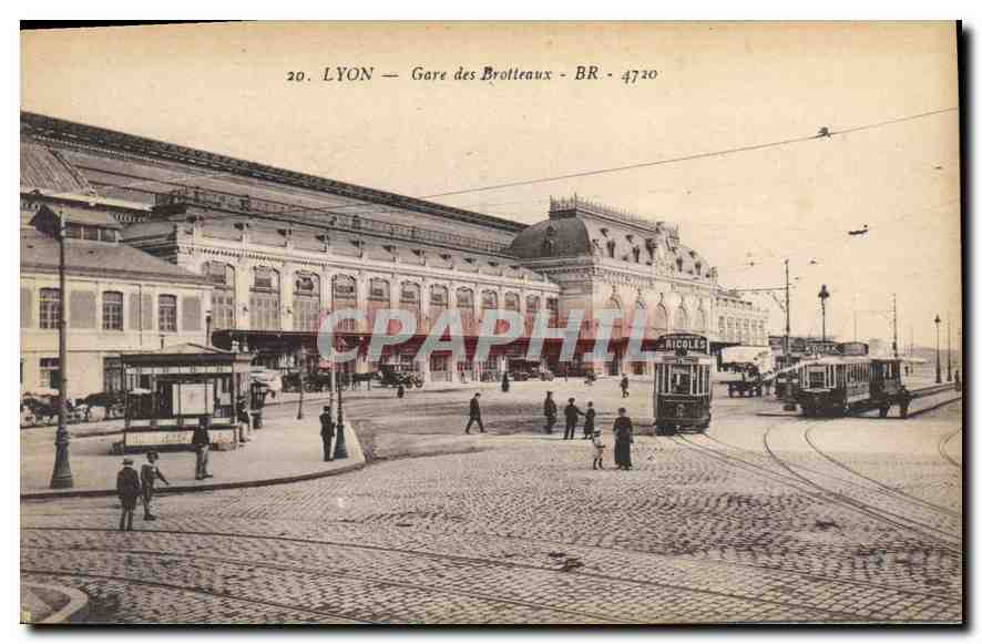 LYON — Gare des Brotteaux — BR - 4720 — éditée par NICOLAS