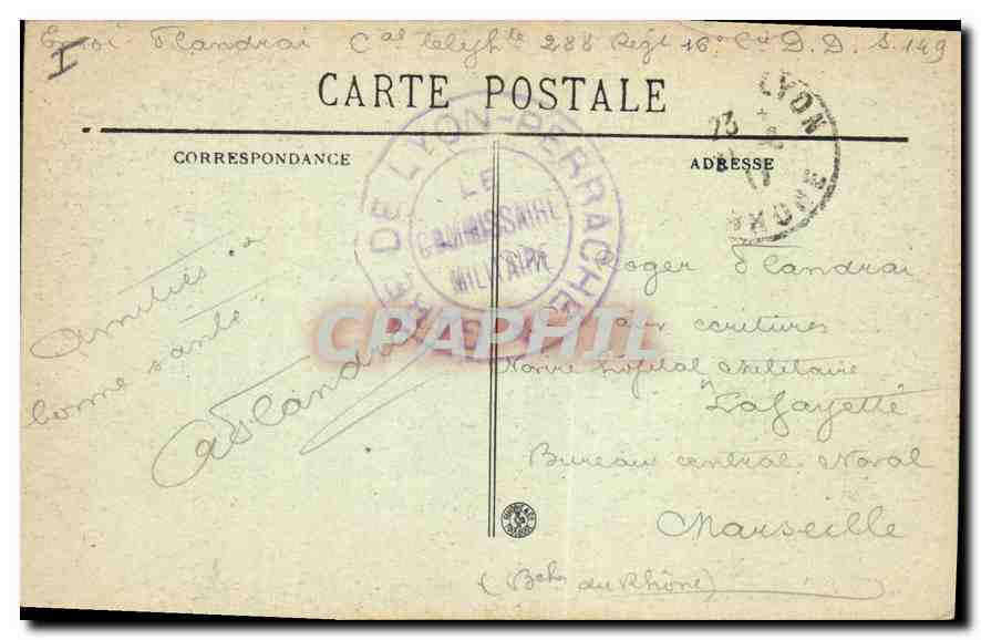 LYON — Gare des Brotteaux — BR - 4720 — éditée par NICOLAS — Verso