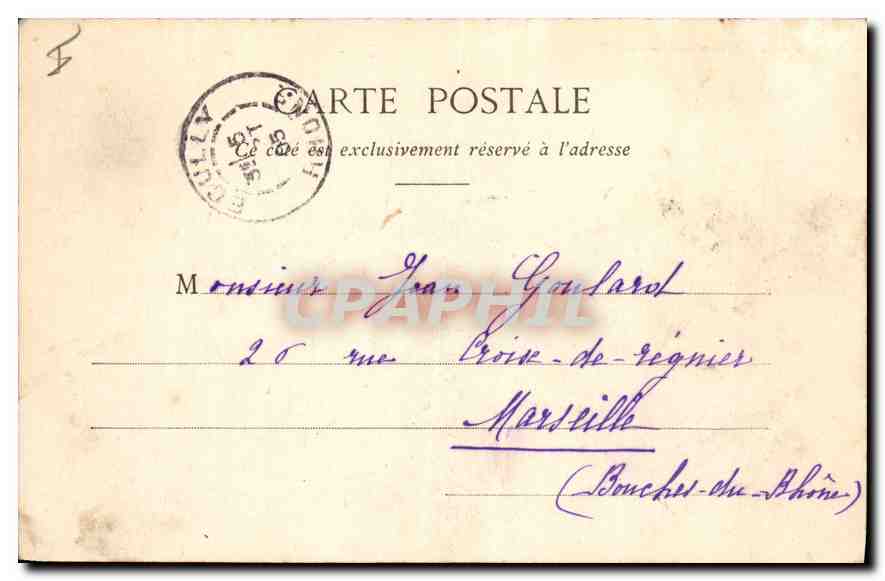 CPA Lyon La Bourse  — Verso