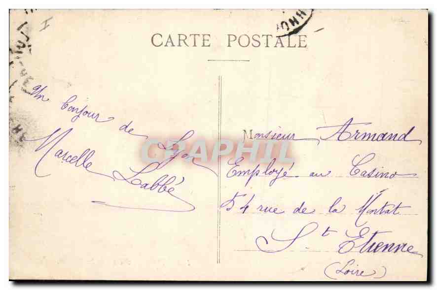 CPA Lyon Palais de la Bourse  — Verso