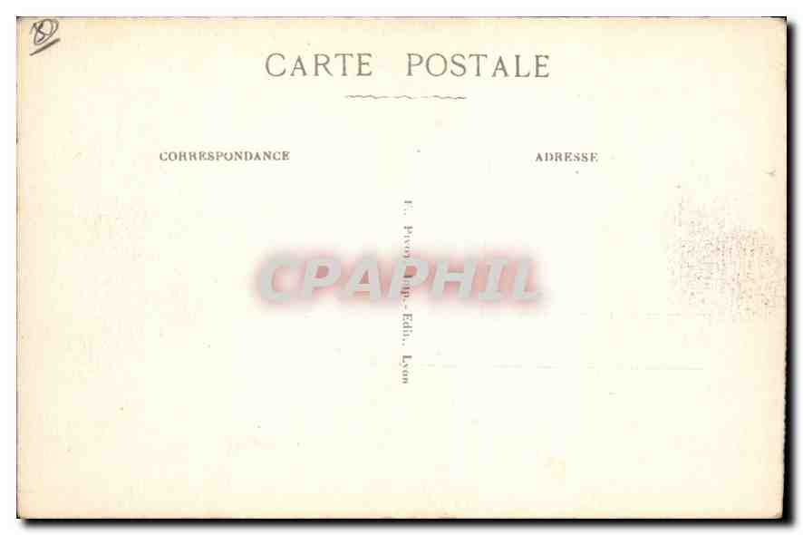 CPA Lyon Place Bellecour Statue de Louis XIV  — Verso