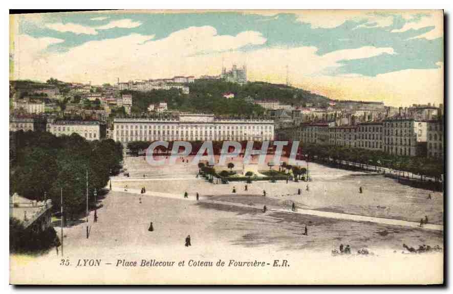 LYON — Place Bellecour et Coteau de Fourvière — E.R. n°35