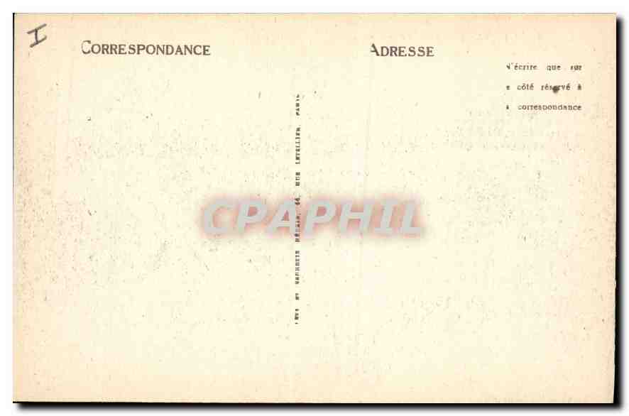CPA Lyon Place Bellecour  — Verso