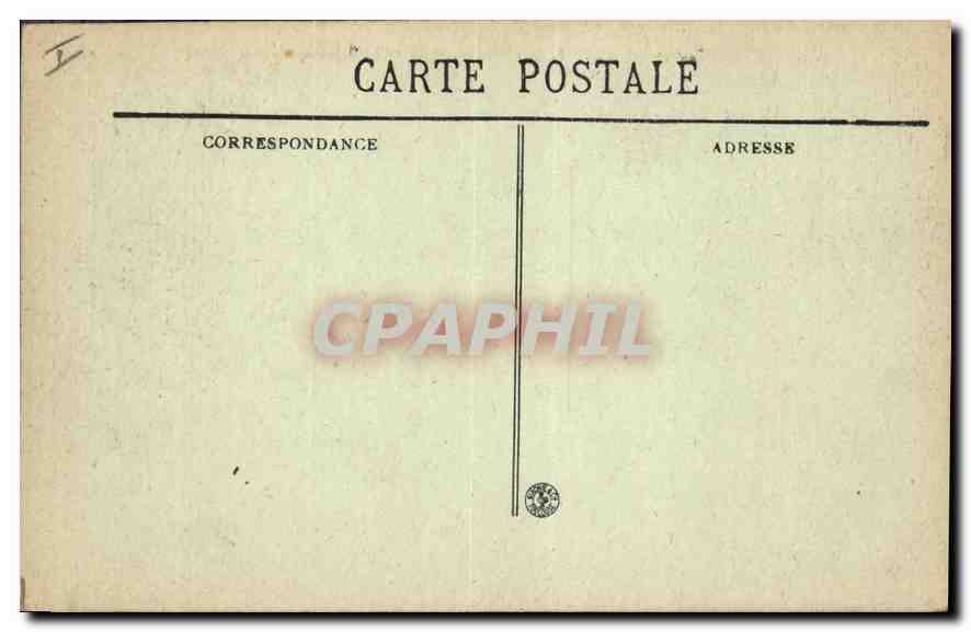 CPA Lyon Place Bellecour Rue de l'Hotel de Ville et Rue de la Republique  — Verso