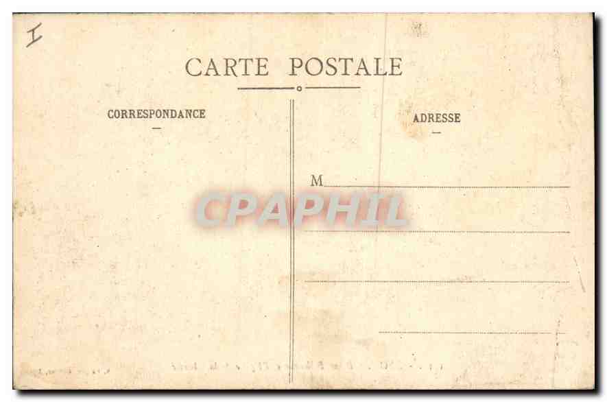 CPA Lyon Place Bellecour et l'Eglise de la Charite  — Verso