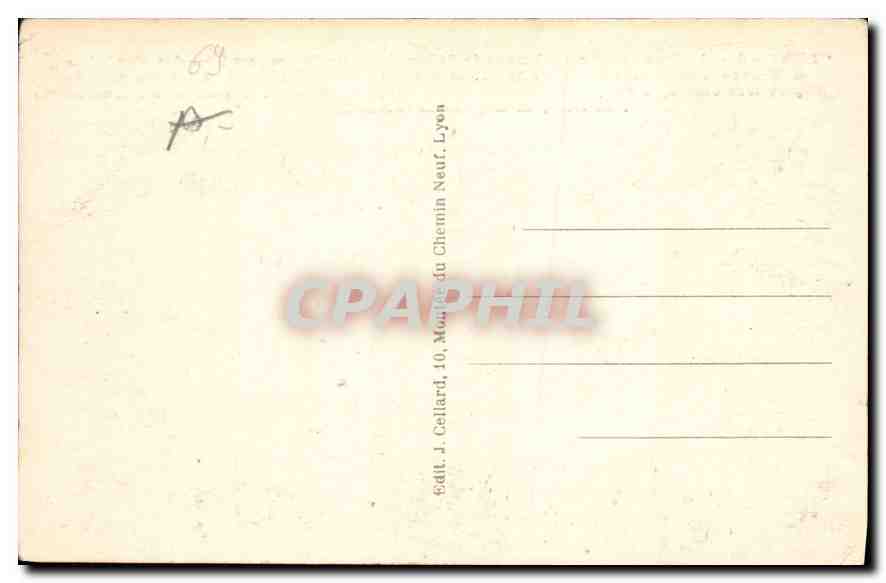 CPA Lyon La Place Bellecour  — Verso